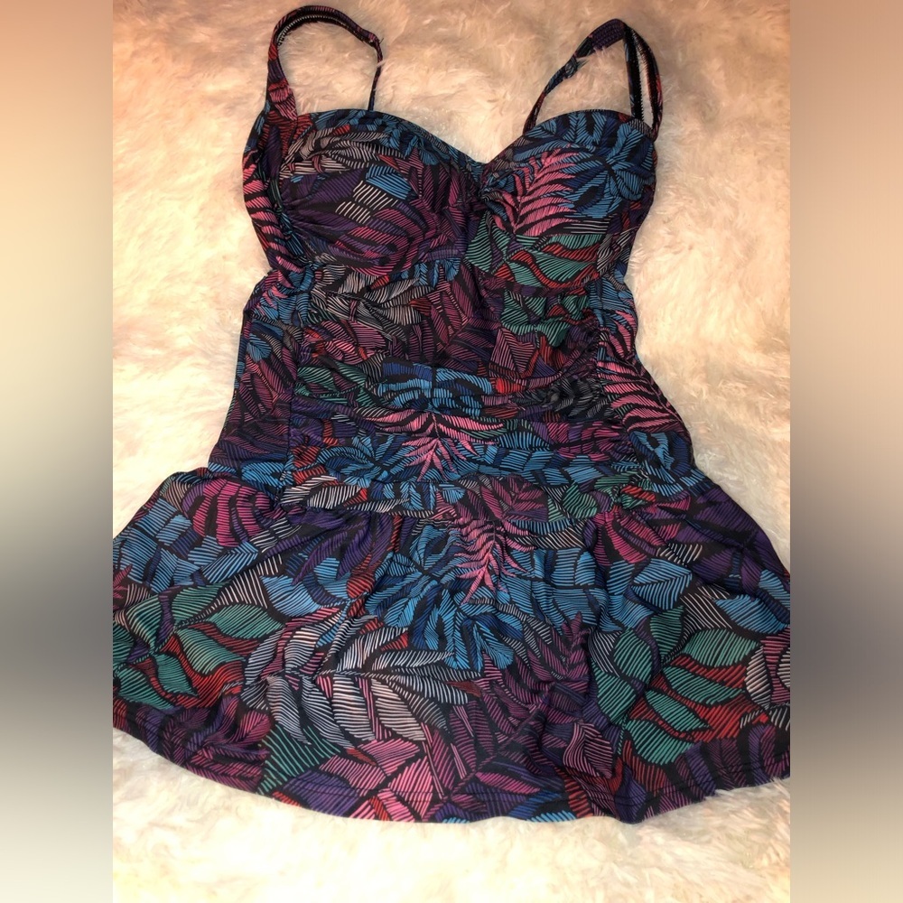 Venus Multicolor Patterned One Piece Swimsuit - image 1
